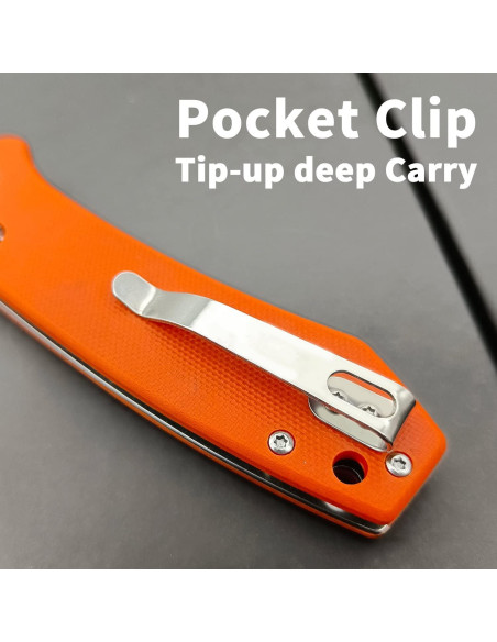 Cuchillo EDC FreeTiger FT2103 Plegable D2 8.51 cm Naranja