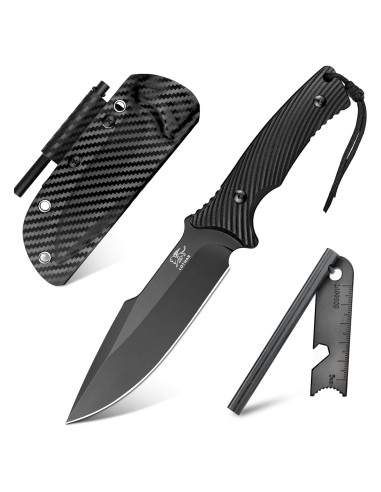 Cuchillo de Supervivencia LOTHAR KA52 con Hoja D2 y Funda Kydex