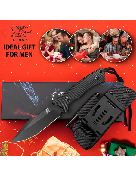 Cuchillo de Supervivencia LOTHAR KA52 con Hoja D2 y Funda Kydex Cuchillo de Supervivencia LOTHAR KA52 con Hoja D2 y Funda Kydex