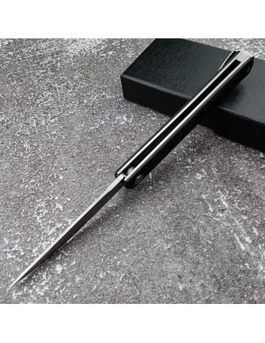 Cuchillo Plegable CEO HUAAO 19.7 cm Acero 8Cr13Mov Hoja Plateada