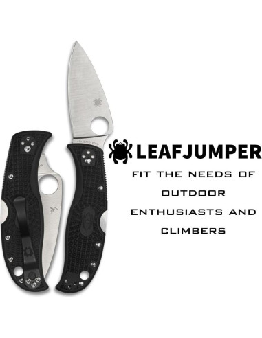 Cuchillo de bolsillo Spyderco Leafjumper VG-10 85g FRN negro