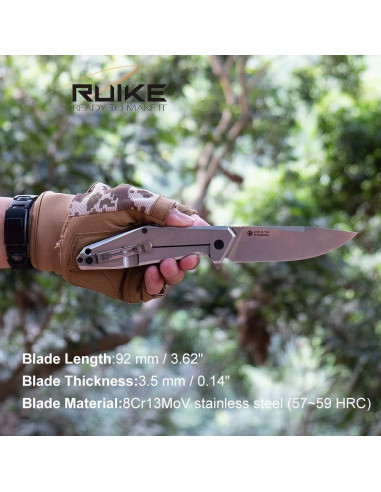 Cuchillo Plegable Ruike P801SF Acero Inoxidable 99mm
