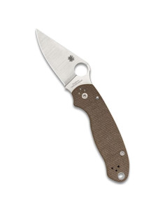 Cuchillo Plegable Spyderco Para 3 - Mango Micarta Marrón 18.29 cm