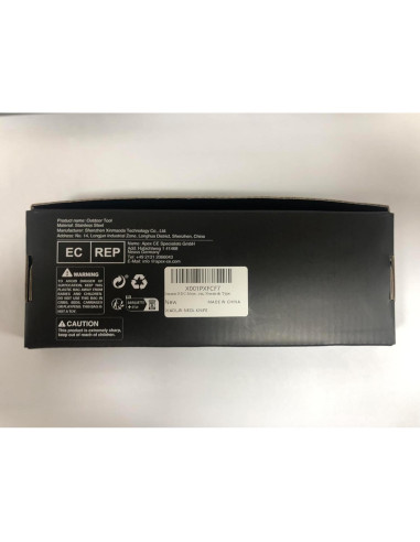 Cuchillo de Cuello Omesio ZLJR, Acero D2, 14.76 cm, Funda Kydex