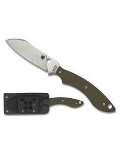 Cuchillo Spyderco Stok OD G-10 Drop Point 54g con Funda