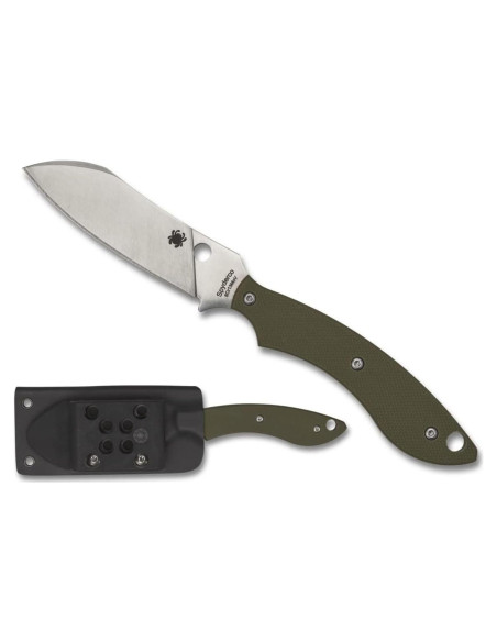 Cuchillo Spyderco Stok OD G-10 Drop Point 54g con Funda