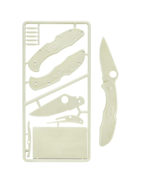 Kit de Cuchillo Plegable Spyderco Delica 4 - Brilla en la Oscuridad