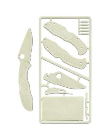 Kit de Cuchillo Plegable Spyderco Delica 4 - Brilla en la Oscuridad