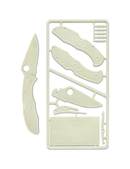 Kit de Cuchillo Plegable Spyderco Delica 4 - Brilla en la Oscuridad