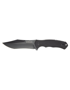 Cuchillo Fijo Schrade G10 Negro 25.4 cm Punta Caída AUS-8