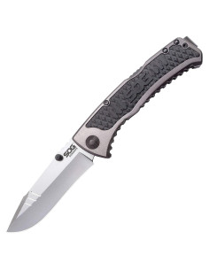 Cuchillo de bolsillo SOG Sideswipe 3.4" (8.64 cm) gris EDC