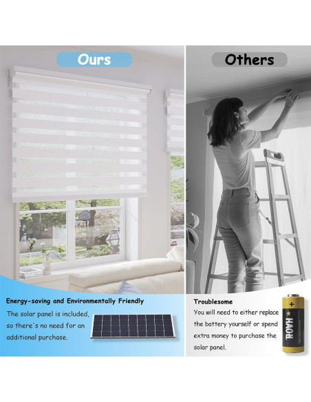 Persianas Motorizadas Solarhans 86x183 cm Control Remoto