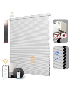 Persianas Celulares Motorizadas CINONEKO 88,9x182,9cm Opacas