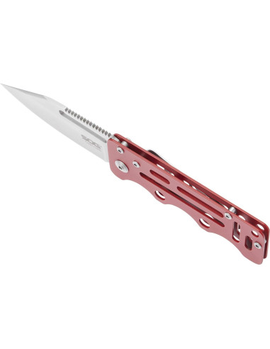 Cuchillo de bolsillo SOG Cash Card granate 6.99 cm plegable