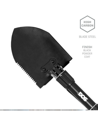 Herramienta de Trinchera SOG F08-N y Sierra Plegable Corona 25.4 cm