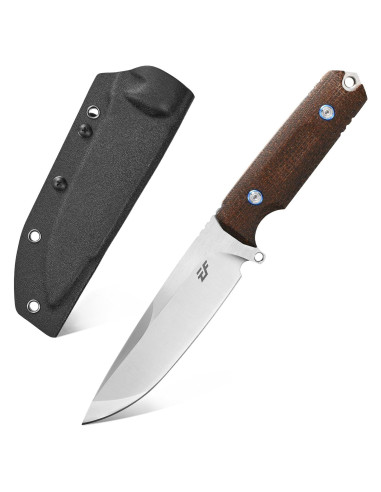 Cuchillo Fijo Eafengrow EF131 de Acero DC53 y Mango de Micarta