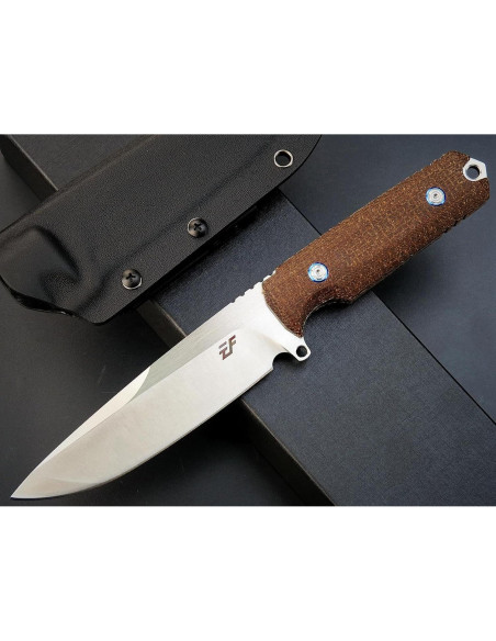 Cuchillo Fijo Eafengrow EF131 de Acero DC53 y Mango de Micarta