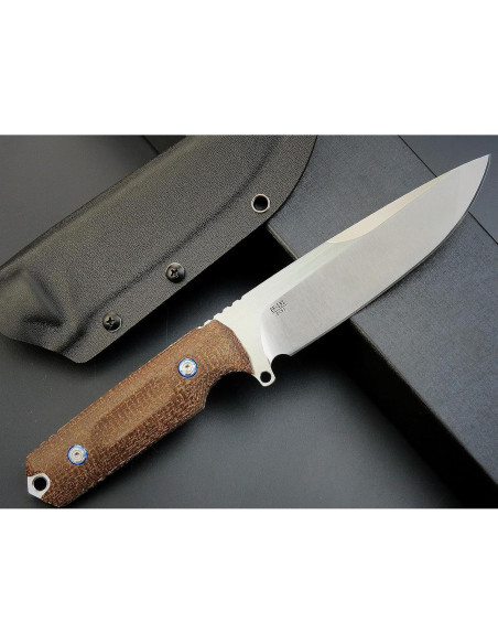 Cuchillo Fijo Eafengrow EF131 de Acero DC53 y Mango de Micarta