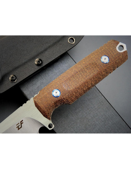 Cuchillo Fijo Eafengrow EF131 de Acero DC53 y Mango de Micarta