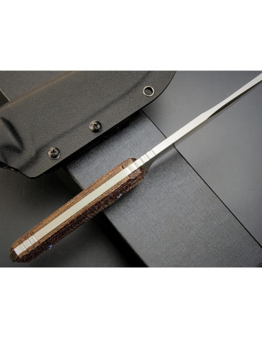 Cuchillo Fijo Eafengrow EF131 de Acero DC53 y Mango de Micarta