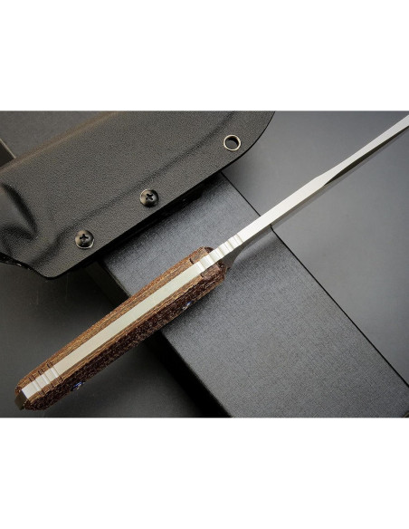 Cuchillo Fijo Eafengrow EF131 de Acero DC53 y Mango de Micarta