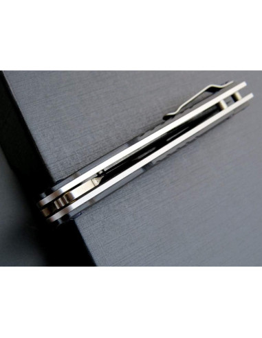 Cuchillo Plegable Eafengrow EF942 D2 Titanio G10 19.2 cm Negro