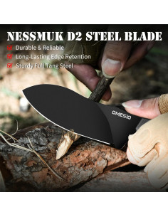 Cuchillo de Caza Omesio L-LJR con Funda Kydex 22.5cm D2 2