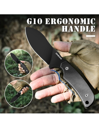 Cuchillo de Caza Omesio L-LJR con Funda Kydex 22.5cm D2