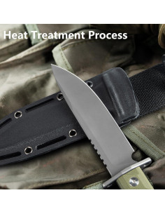 Cuchillo de Supervivencia Noxozoqm 006 Hoja Fija 14.99 cm 2