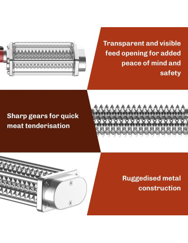 Ablandador de carne Kitchenaid GVODE 0.91 kg acero inoxidable