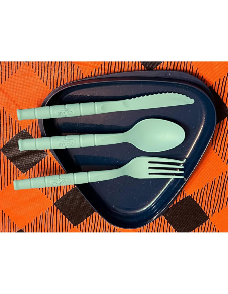 Utensilios de Almuerzo KA-BAR Pal - 3 Piezas en Estuche