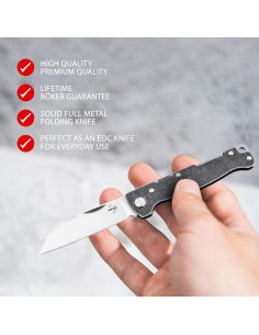 Cuchillo de Bolsillo BKER PLUS Atlas Backlock Sheepfoot D2 2