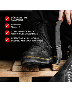 Cuchillo Plegable BKER PLUS Poke - Hoja D2 9.09 cm, Mango G10 2