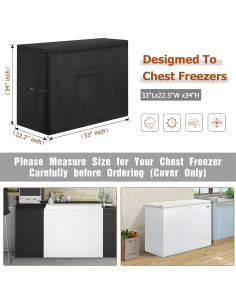 Cubierta para Congelador Horizontal Midea 83,8x57,1 cm Impermeable 2