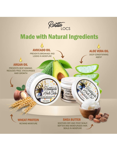 Gel de Fijación Humectante Rastta 226.8 g para Dreadlocks