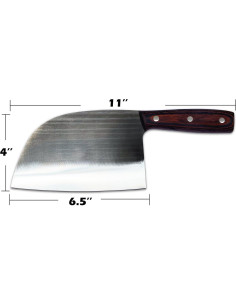 Cuchillo de Chef Carnicero KNIFAST Forjado 27.94 cm Acero Carbono 2