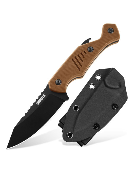 Cuchillo de Hoja Fija Dispatch con Funda Kydex 8cm