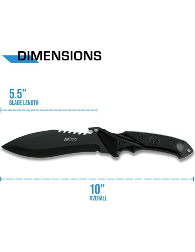 Cuchillo de Caza MTech USA MT-20-12 Bowie 25.4 cm Acero Inoxidable