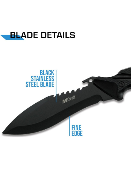 Cuchillo de Caza MTech USA MT-20-12 Bowie 25.4 cm Acero Inoxidable