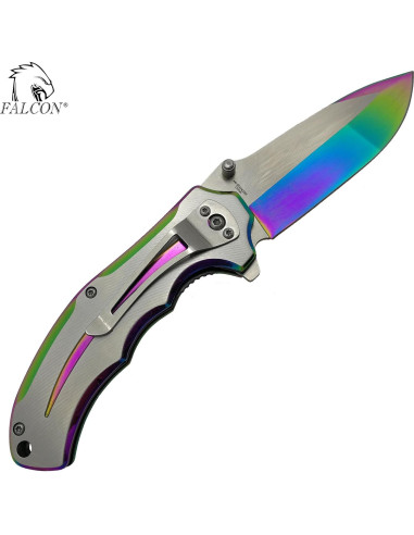Cuchillo de bolsillo plegable Falcon 20.32 cm acero inoxidable