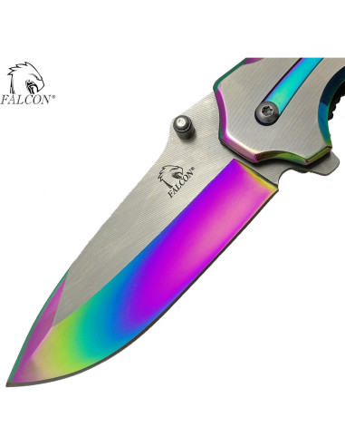 Cuchillo de bolsillo plegable Falcon 20.32 cm acero inoxidable