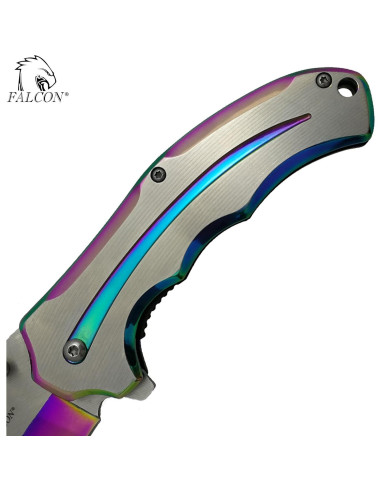 Cuchillo de bolsillo plegable Falcon 20.32 cm acero inoxidable