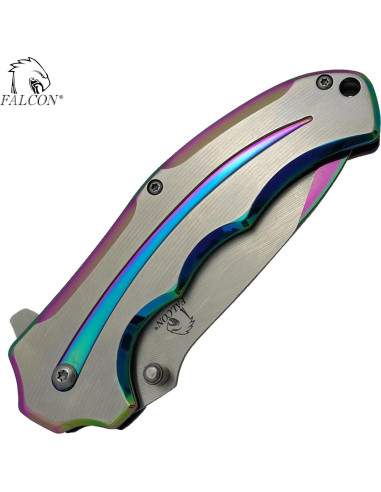 Cuchillo de bolsillo plegable Falcon 20.32 cm acero inoxidable