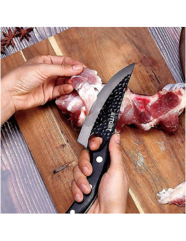Cuchillo de Deshuesar Kitory Forjado a Mano 15.24 cm Acero Carbono