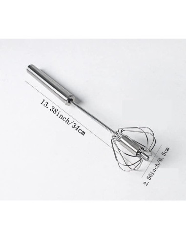 Batidor Semiautomático Mkzruulf Acero Inoxidable 35,56 cm