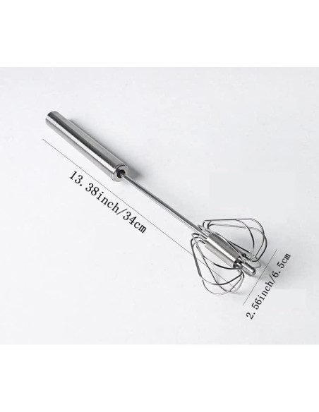Batidor Semiautomático Mkzruulf Acero Inoxidable 35,56 cm