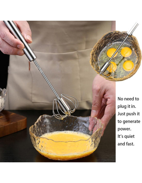 Batidor Semiautomático Mkzruulf Acero Inoxidable 35,56 cm