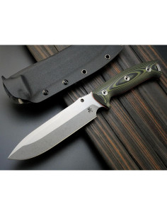 Cuchillo Fijo Sitivien ST11 DC53 Acero 17.4cm Mango G10 Plata 2