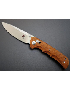 Cuchillo Plegable Sitivien ST110 D2 Micarta 21.3cm Marrón 2