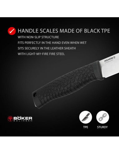 Cuchillo de Supervivencia Boker Bronco CPM-3V 11.3cm con Funda